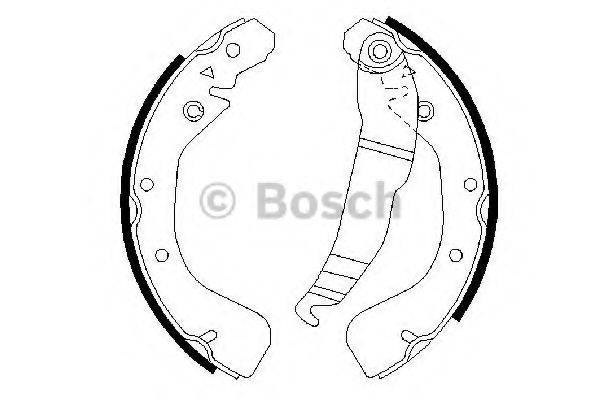 BOSCH 0986487554 Комплект тормозных колодок