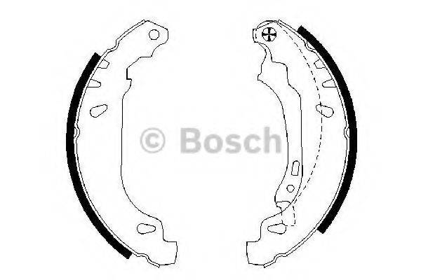 BOSCH 0986487556 Комплект тормозных колодок