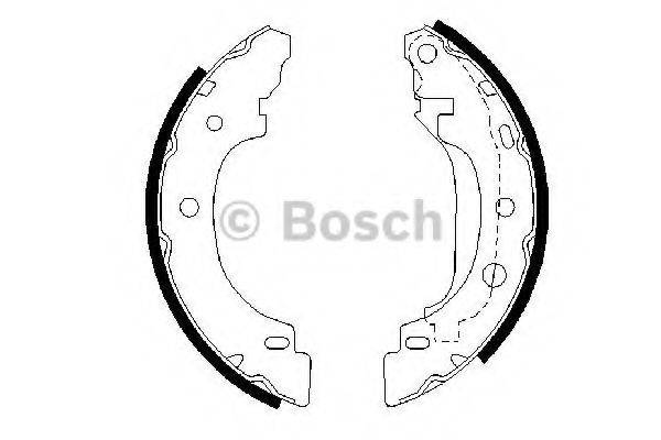 BOSCH 0986487570 Комплект тормозных колодок