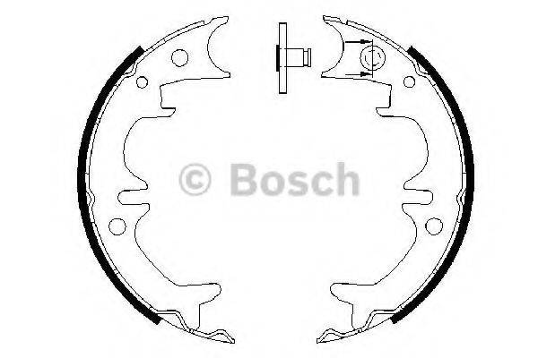BOSCH 0986487602 Комплект тормозных колодок, стояночная тормозная система