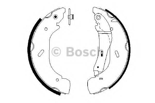 BOSCH 0986487612 Комплект тормозных колодок