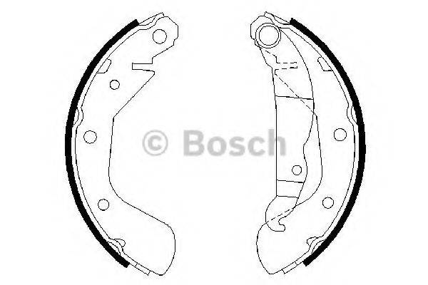 BOSCH 0986487613 Комплект тормозных колодок