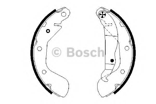 BOSCH 0986487614 Комплект тормозных колодок