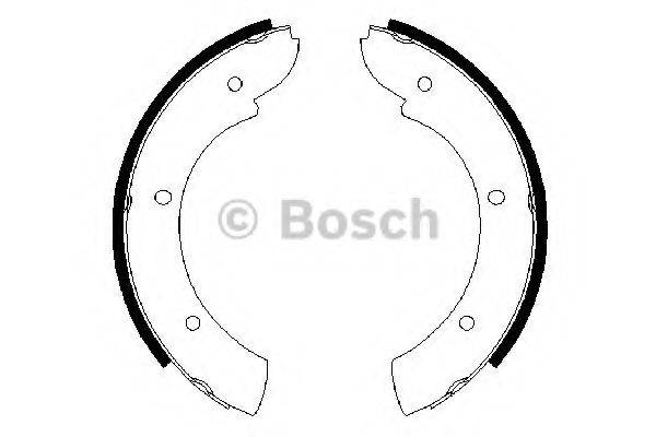 BOSCH 0986487622 Комплект тормозных колодок, стояночная тормозная система