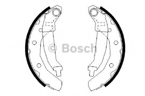 BOSCH 0986487628 Комплект тормозных колодок