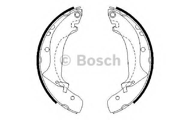 BOSCH 0986487642 Комплект тормозных колодок