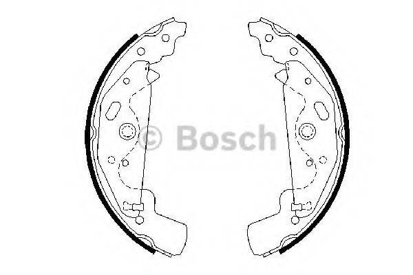 BOSCH 0986487643 Комплект тормозных колодок