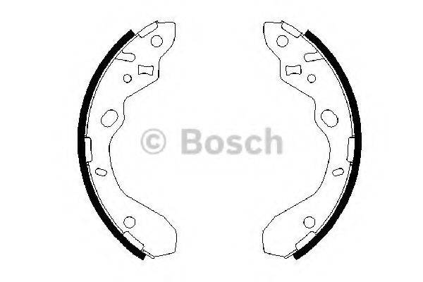 BOSCH 0986487652 Комплект тормозных колодок