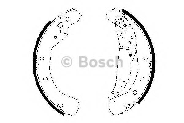 BOSCH 0986487658 Комплект тормозных колодок