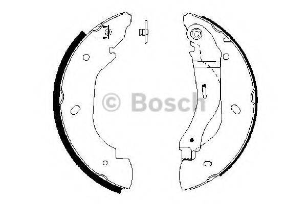 BOSCH 0986487660 Комплект тормозных колодок