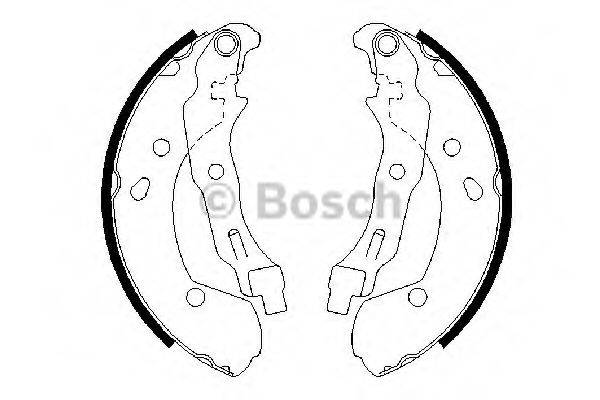 BOSCH 0986487668 Комплект тормозных колодок