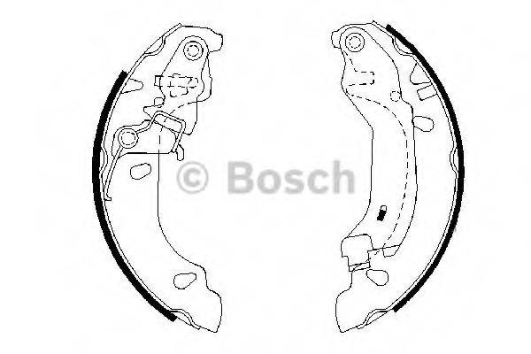 BOSCH 0986487669 Комплект тормозных колодок