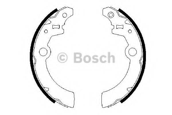 BOSCH 0986487676 Комплект тормозных колодок