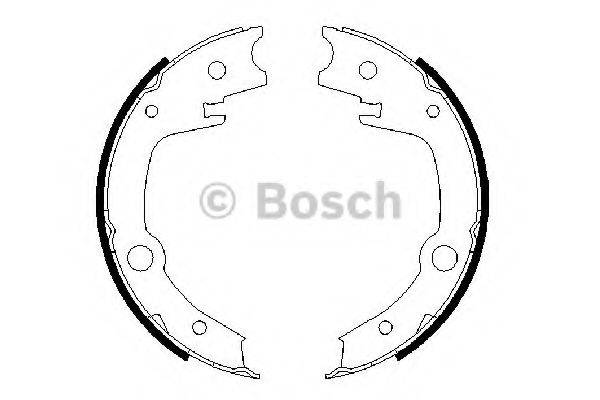 BOSCH 0986487679 Комплект тормозных колодок, стояночная тормозная система