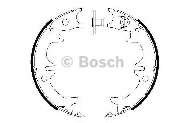BOSCH 0986487680 Комплект тормозных колодок, стояночная тормозная система