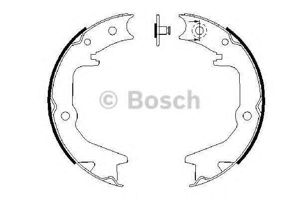 BOSCH 0986487685 Комплект тормозных колодок, стояночная тормозная система