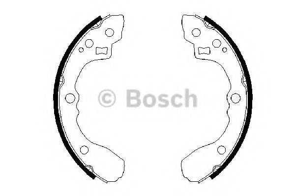 BOSCH 0986487687 Комплект тормозных колодок