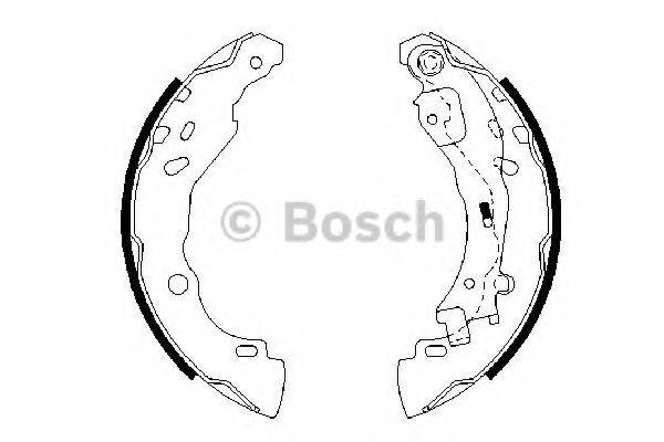 BOSCH 0986487690 Комплект тормозных колодок