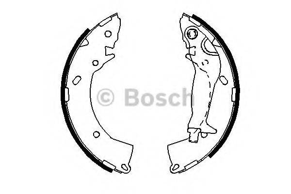 BOSCH 0986487697 Комплект тормозных колодок