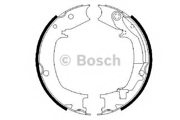 BOSCH 0986487711 Комплект тормозных колодок, стояночная тормозная система
