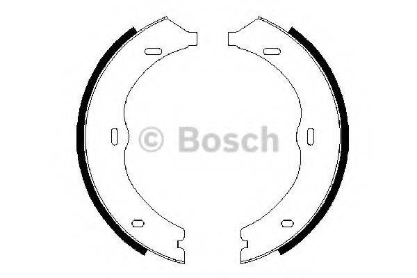 BOSCH 0986487718 Комплект тормозных колодок, стояночная тормозная система