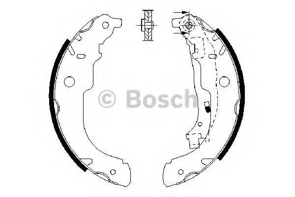 BOSCH 0986487721 Комплект тормозных колодок