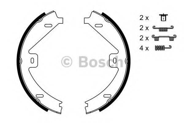 BOSCH 0986487752 Комплект тормозных колодок, стояночная тормозная система