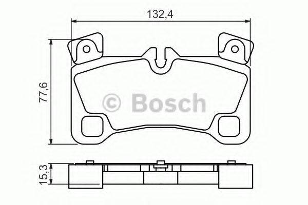 BOSCH 0986494205 Комплект тормозных колодок, дисковый тормоз