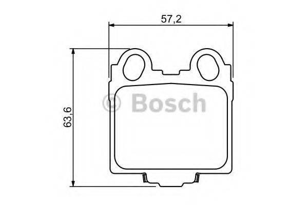 BOSCH 0986494231 Комплект тормозных колодок, дисковый тормоз