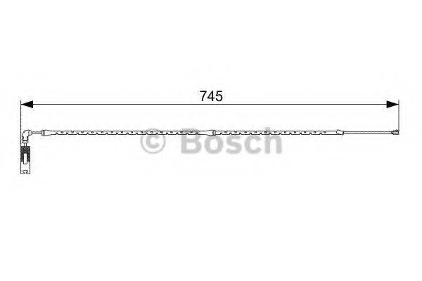 BOSCH 1987473000 Сигнализатор, износ тормозных колодок