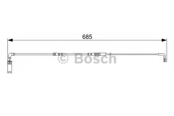BOSCH 1987473003 Сигнализатор, износ тормозных колодок