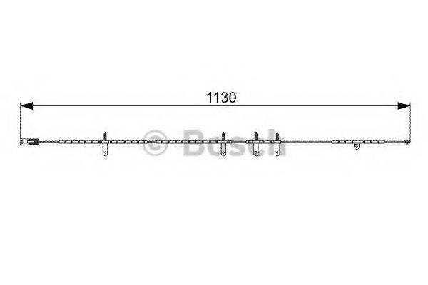 BOSCH 1987473016 Сигнализатор, износ тормозных колодок