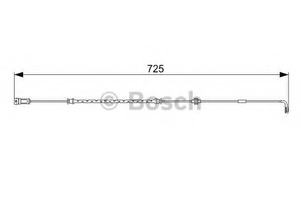 BOSCH 1987473017 Сигнализатор, износ тормозных колодок