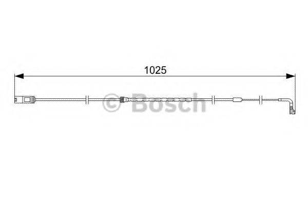 BOSCH 1987473026 Сигнализатор, износ тормозных колодок