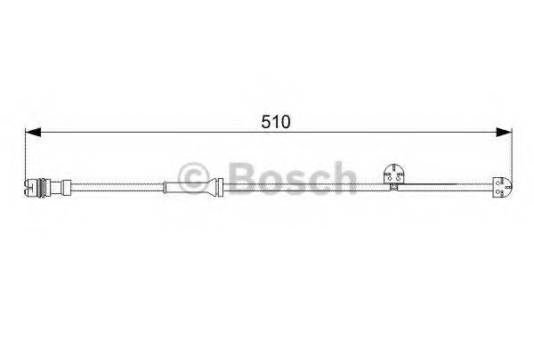 BOSCH 1987473029 Сигнализатор, износ тормозных колодок