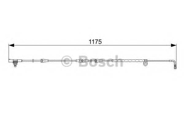 BOSCH 1987473032 Сигнализатор, износ тормозных колодок