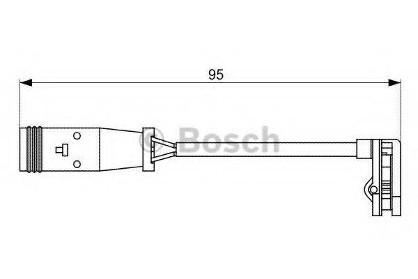 BOSCH 1987473036 Сигнализатор, износ тормозных колодок