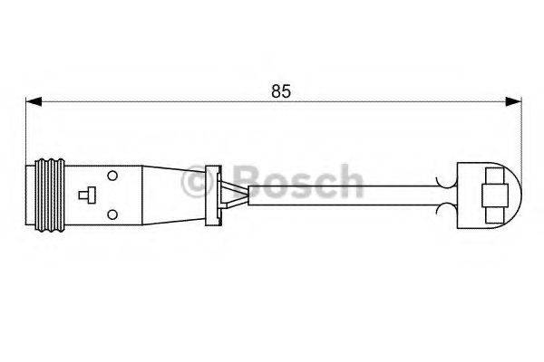 BOSCH 1987473038 Сигнализатор, износ тормозных колодок