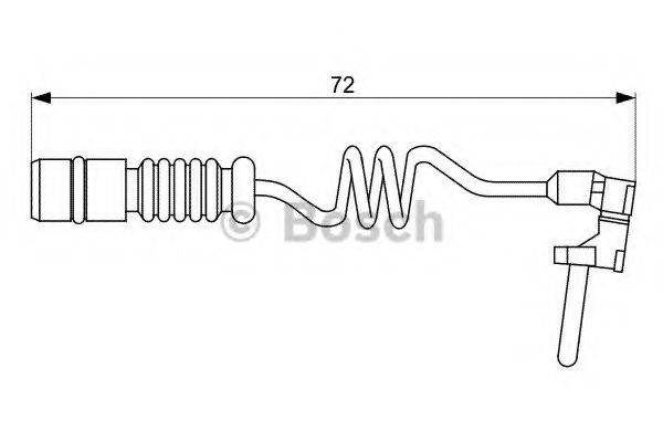 BOSCH 1987473057 Сигнализатор, износ тормозных колодок