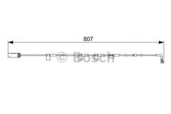 BOSCH 1987473058 Сигнализатор, износ тормозных колодок