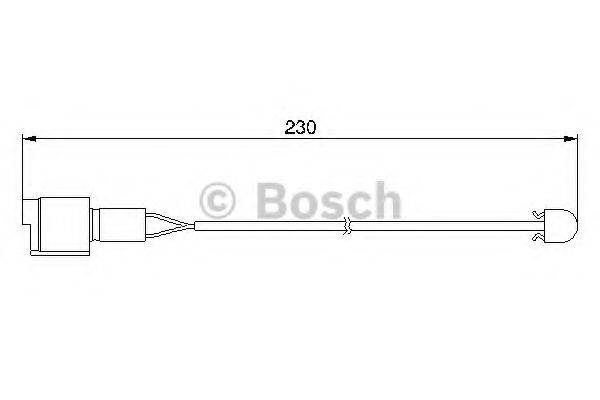 BOSCH 1987474910 Сигнализатор, износ тормозных колодок