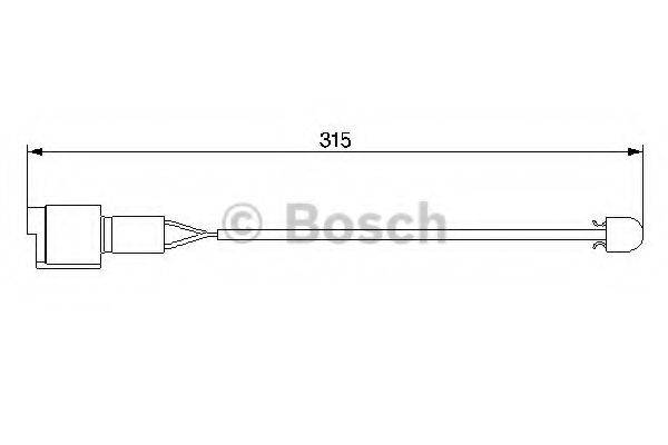 BOSCH 1987474951 Сигнализатор, износ тормозных колодок