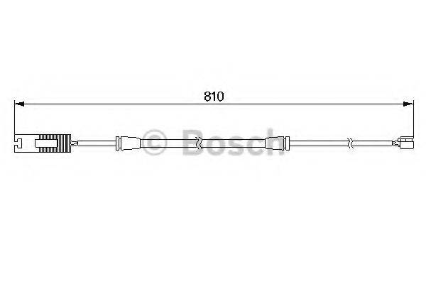 BOSCH 1987474957 Сигнализатор, износ тормозных колодок