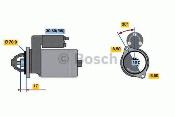 BOSCH 0001115008 Стартер