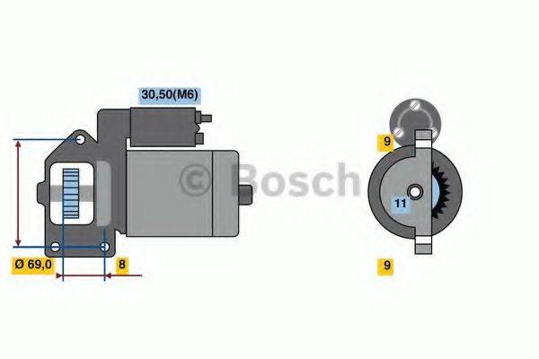 BOSCH 0001148009 Стартер