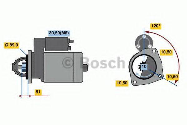 BOSCH 0001263024 Стартер