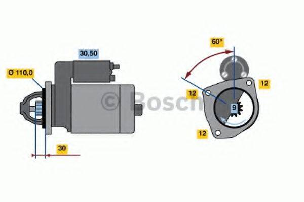 BOSCH 0001363111 Стартер