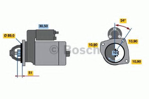 BOSCH 0001368073 Стартер