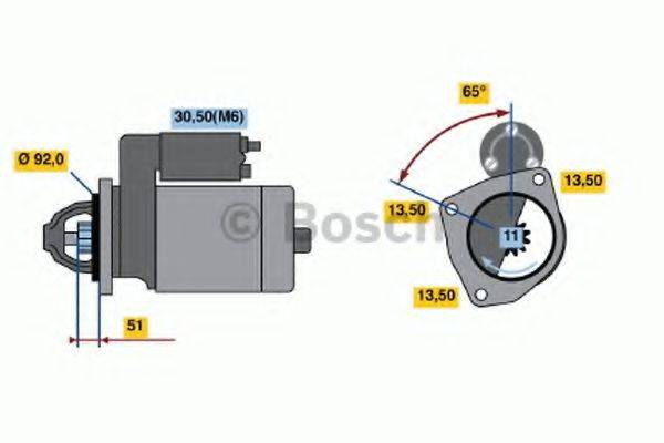 BOSCH 0001371006 Стартер