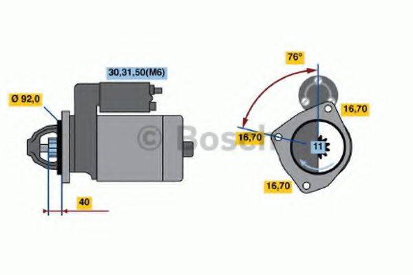 BOSCH 0001371008 Стартер